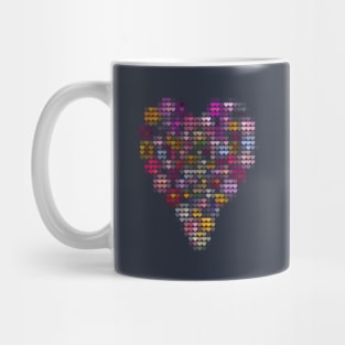 Floral Valentines Day Heart Filled with Hearts Mug